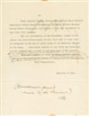 (SPANISH-AMERICAN WAR.) [Alger, Russell A.] Draft letter to Nelson Miles ordering the launch of the Puerto Rican Campaign.